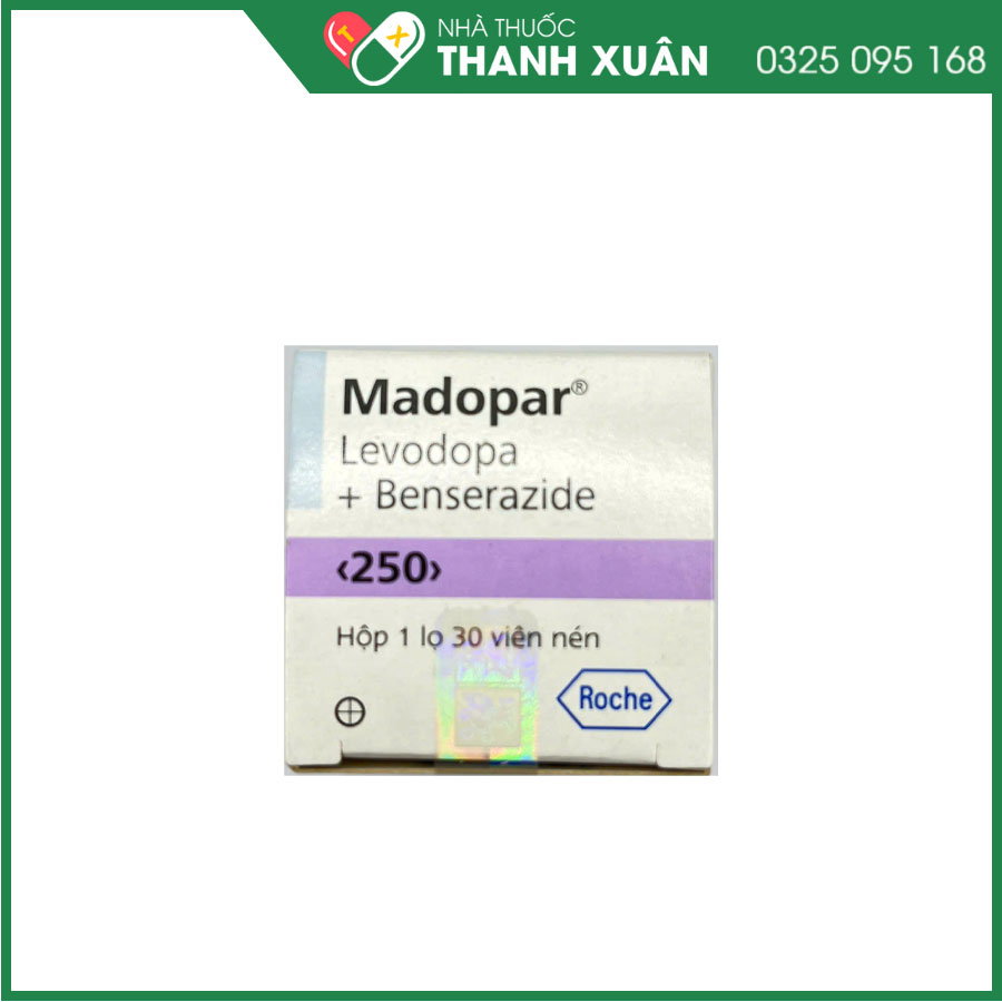 Madopar 250 điều trị bệnh Parkinson vô căn